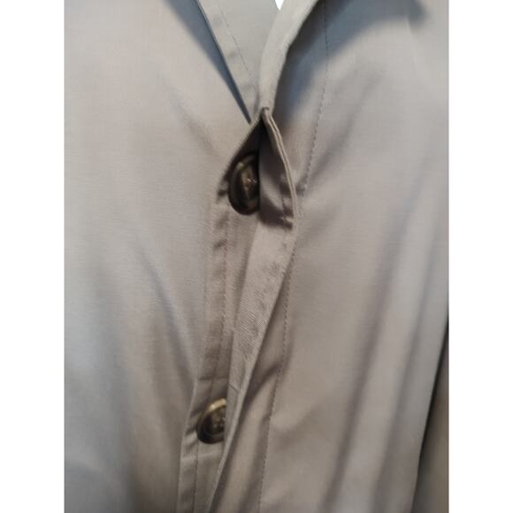 London Fog Vintage Men's Size 40 Tan Trench Coat w/ Zip Removable Liner - Picture 10 of 16